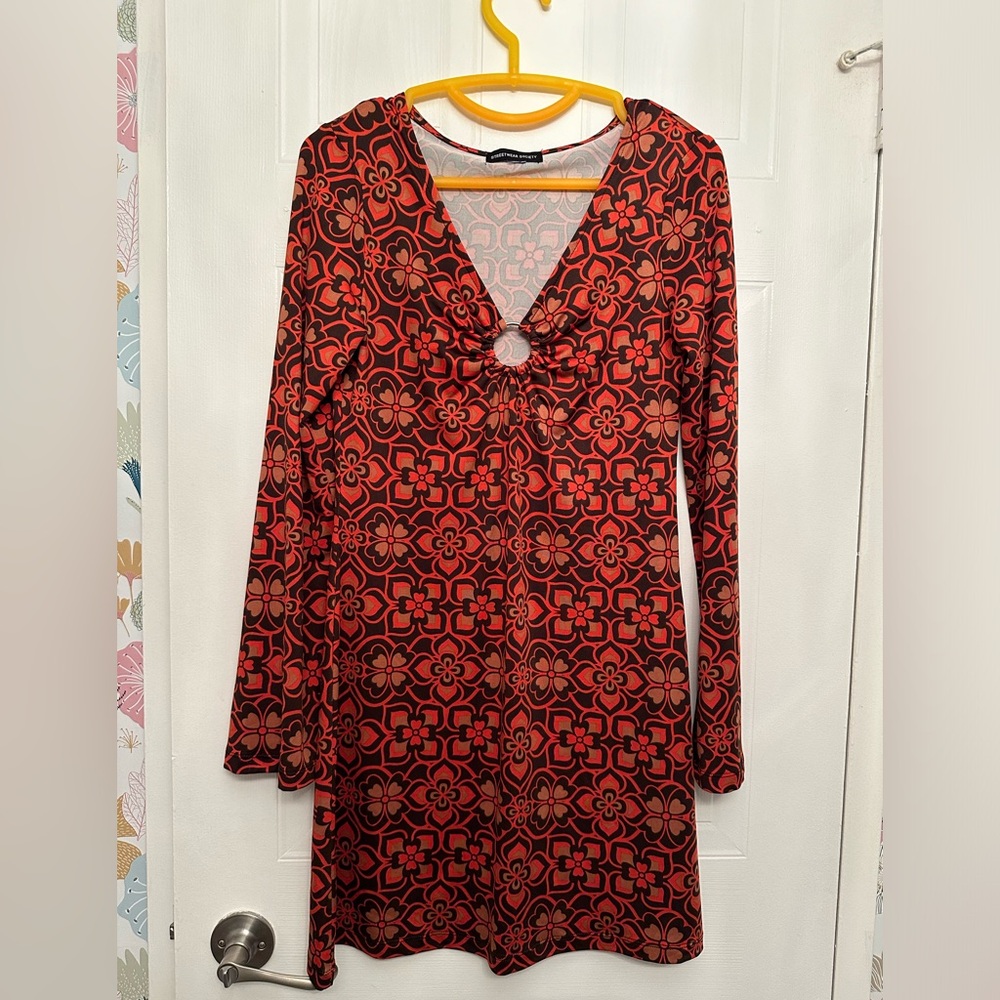 Orange Vintage-Style Dress